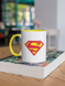 Чашка керамічна Superman 330мл Жовта ручка kr0796-Yell kr0796-Yell фото 3