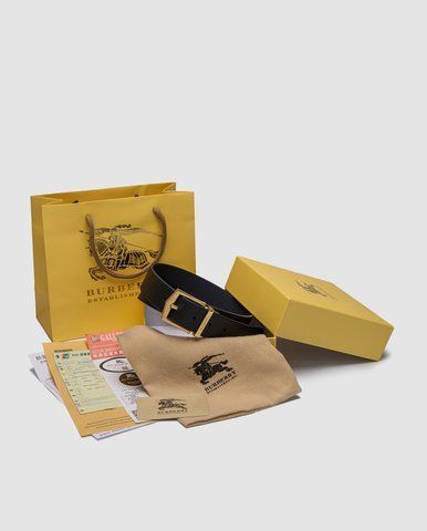 Ремінь Reversible Grainy Leather Belt Gold 66171 фото