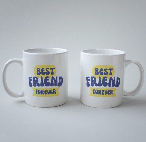 Кружка з принтом Best Friend Forever 330 мл Біла kr0178 kr0178 фото