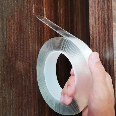 Нано скотч nano tape 2мм 30мм 5м. Двосторонні клейкі стрічки Lvy Grip Tape. Двосторонній скотч прозорий 9281-1037883 9281-1037883 фото