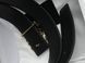 Ремінь Anagram Belt in Pebble Grain Calfskin Black/Gold 66129 фото 5