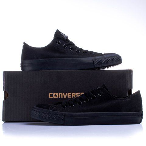 Кеди унісекс низькі All Star Black Monochrome OX 36 767-01 фото
