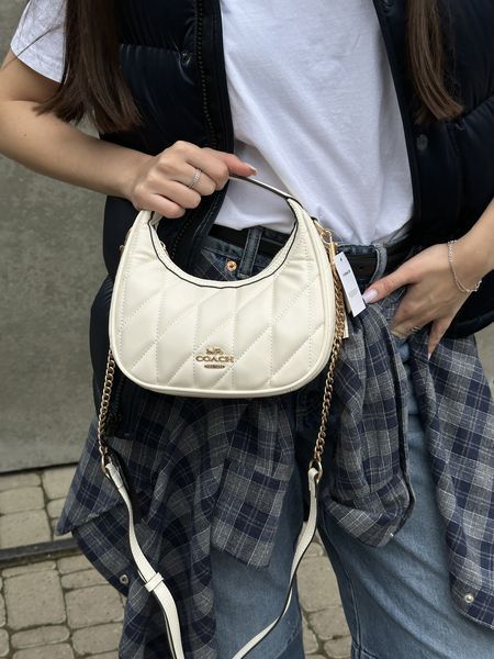 Сумка жіноча Carmen Mini Crossbody Bag With Quilting White/Gold 99799-1105163 фото