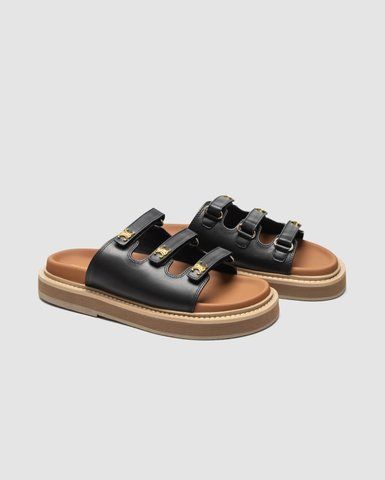 Пантолети жіночі Triomphe Mule Slide Black 39002 фото