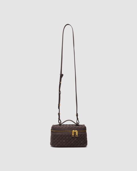 Сумка жіноча Nostra Suede Bag Chocolate/Gold WN01306-1689210 фото