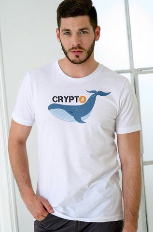 Футболка з принтом CRYPTO Біла XS fm060 fm060 фото