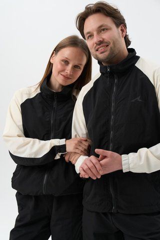 Спортивний костюм Унісекс Dual Плащівка Чорний/Білий DUAL3-S DUAL3-XL фото