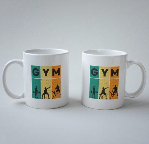 Кружка з принтом GYM 330 мл Біла kr0110 kr0110 фото
