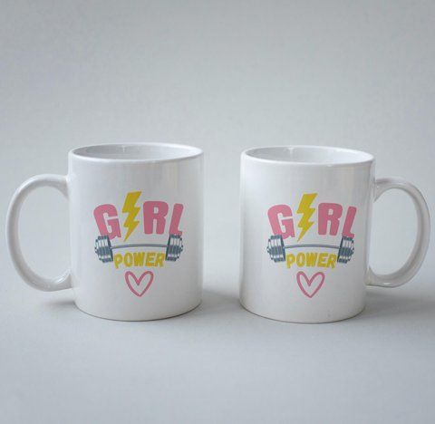 Кружка з принтом Girl Power 330 мл Біла kr0109 kr0109 фото