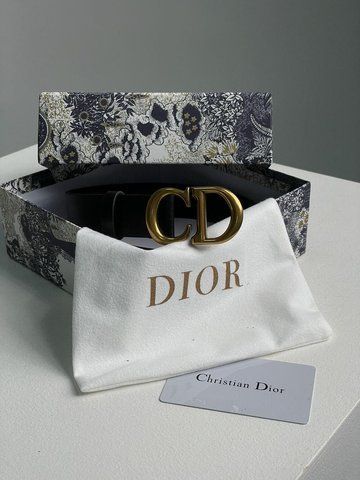Ремінь Saddle Belt Black Ultrasmooth Calfskin Gold 66136 фото