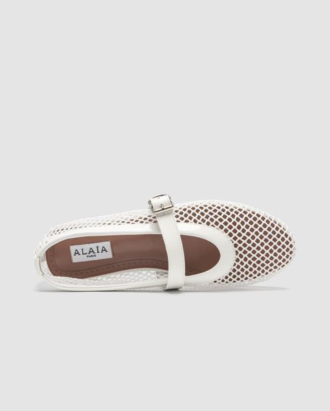 Балетки жіночі Ballet Flats in Fishnet Optical White 36 35001-1700465 фото