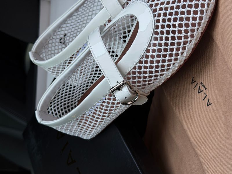 Балетки жіночі Ballet Flats in Fishnet Optical White 36 35001-1700465 фото