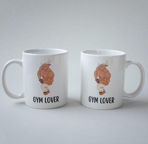 Кружка з принтом Gym Lover 330 мл Біла kr0106 kr0106 фото