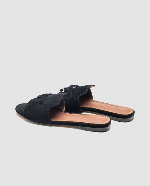 Пантолети жіночі Summer Charms Sandal Suede Black 16005 фото